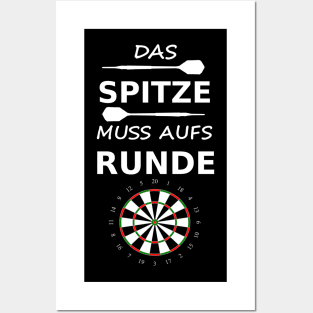 Darts Darten Bullseye Scheibe Geschenk Posters and Art
